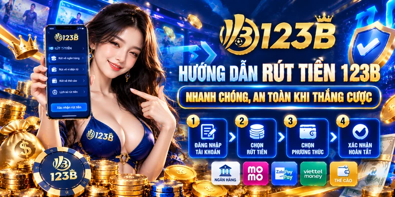 Hướng Dẫn Rút Tiền 123B Nhanh Chóng, An Toàn Khi Thắng Cược